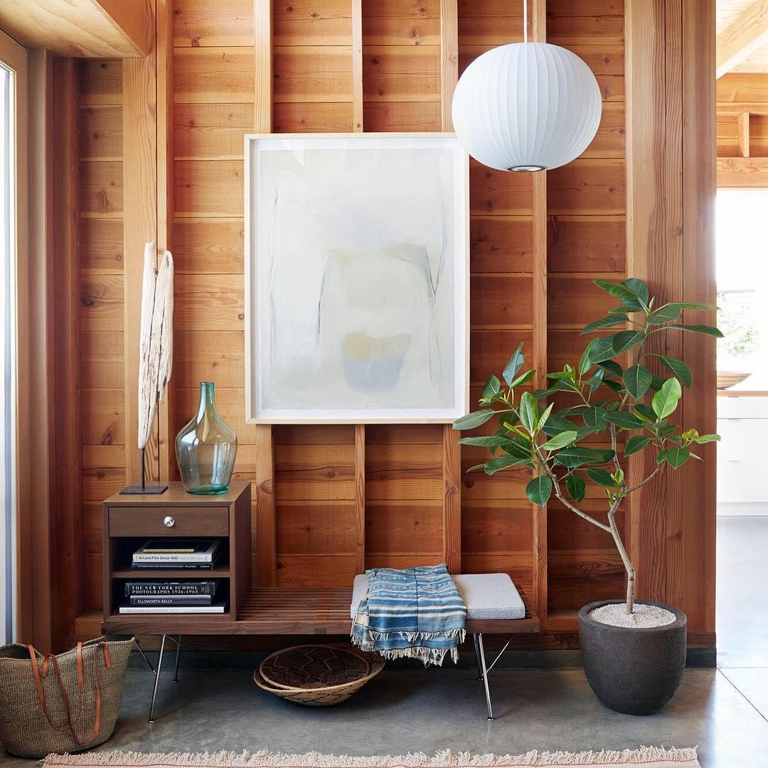 Suspension Nordic en Bois et Acier - Élégance Minimaliste pour Votre Intérieur