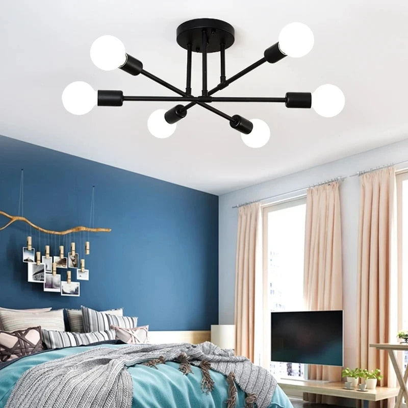 Lampe Métallique Élégante avec Douille E27 – Design Moderne et Éclatante