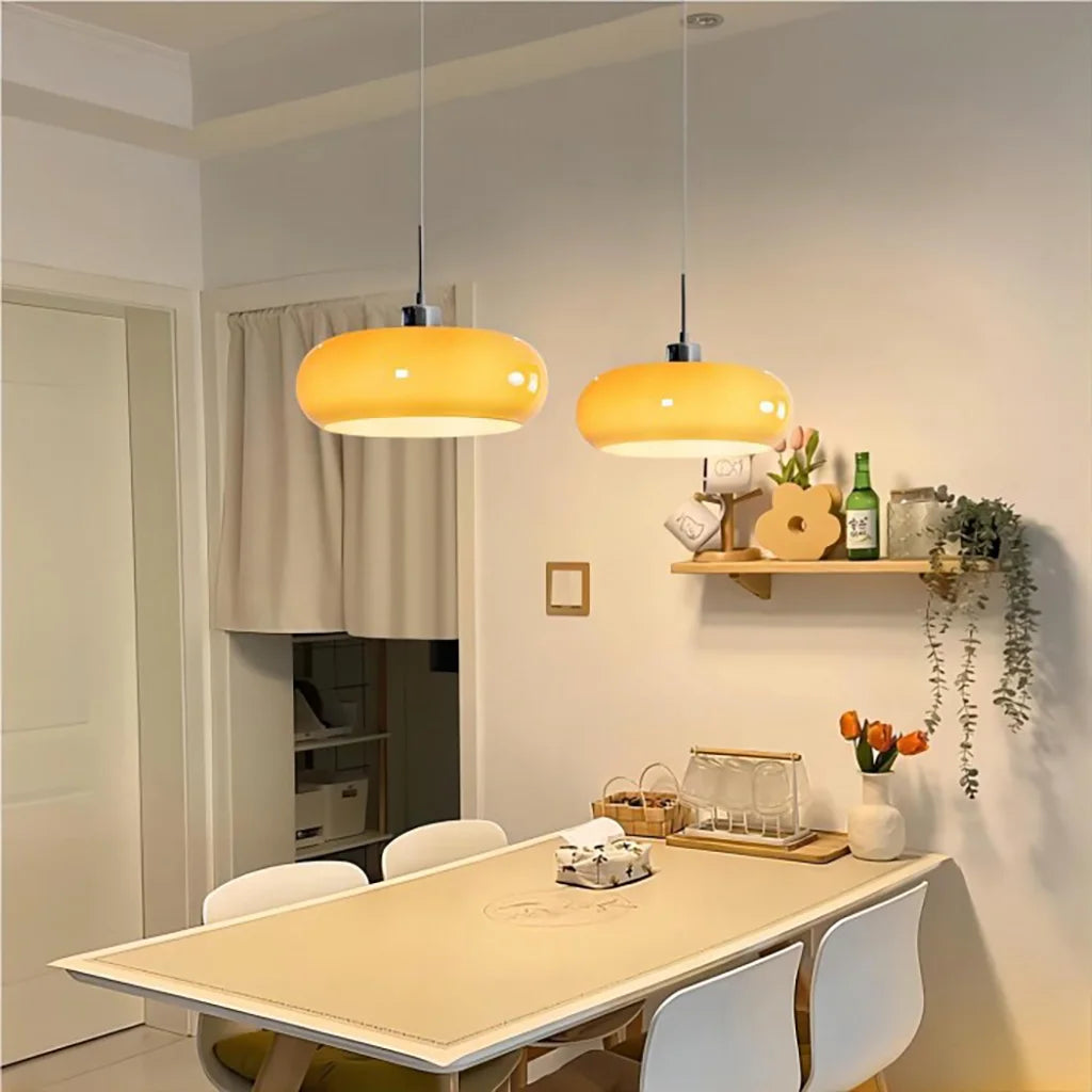 Suspension en Verre Style Bauhaus Kieran - Design Élégant et Intemporel