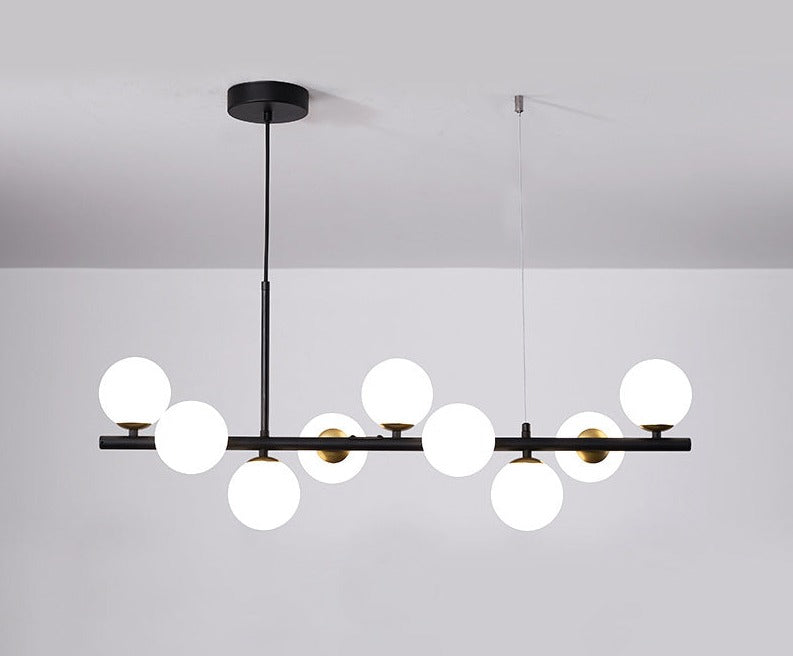 Armature - Pendelleuchte Luxueuse pour Salle à Manger, Élégance Moderne avec Verre et Métal