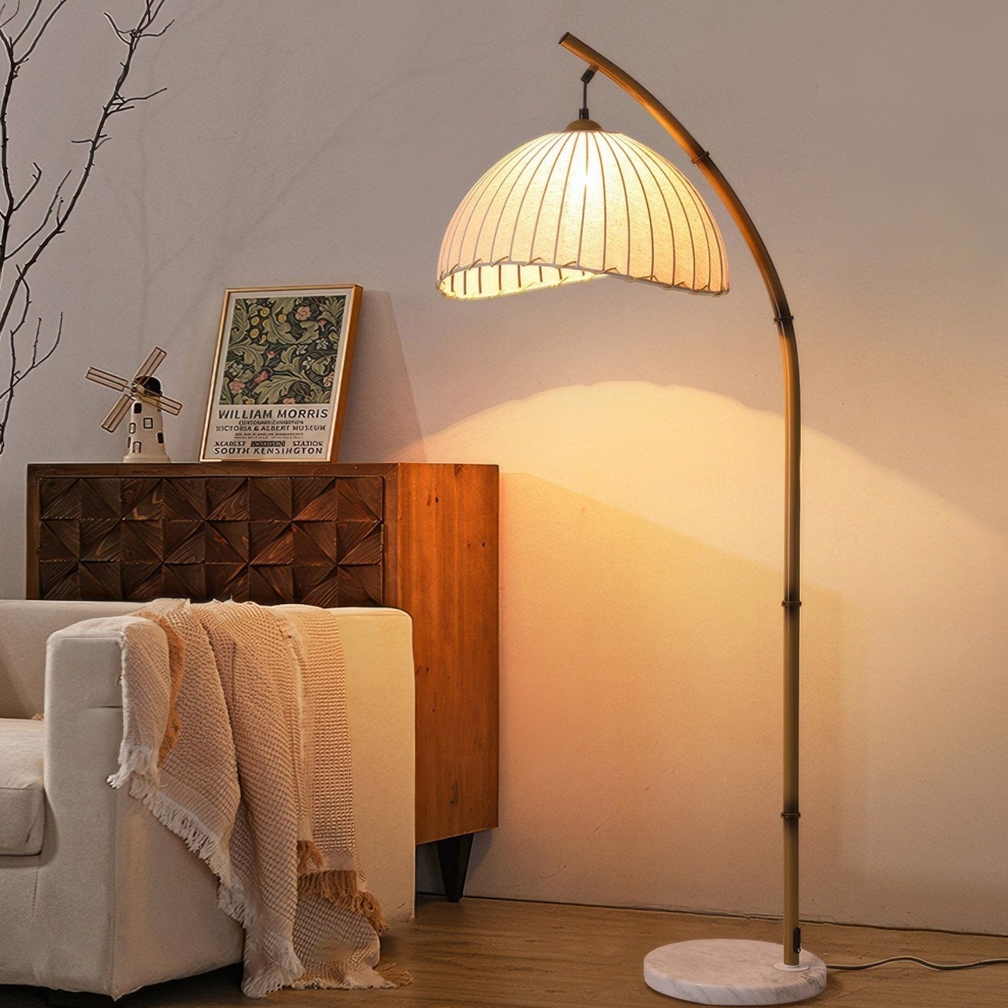 Lampe sur Pied Bamboo Zen – Éclairage Naturel LED Design Culturel
