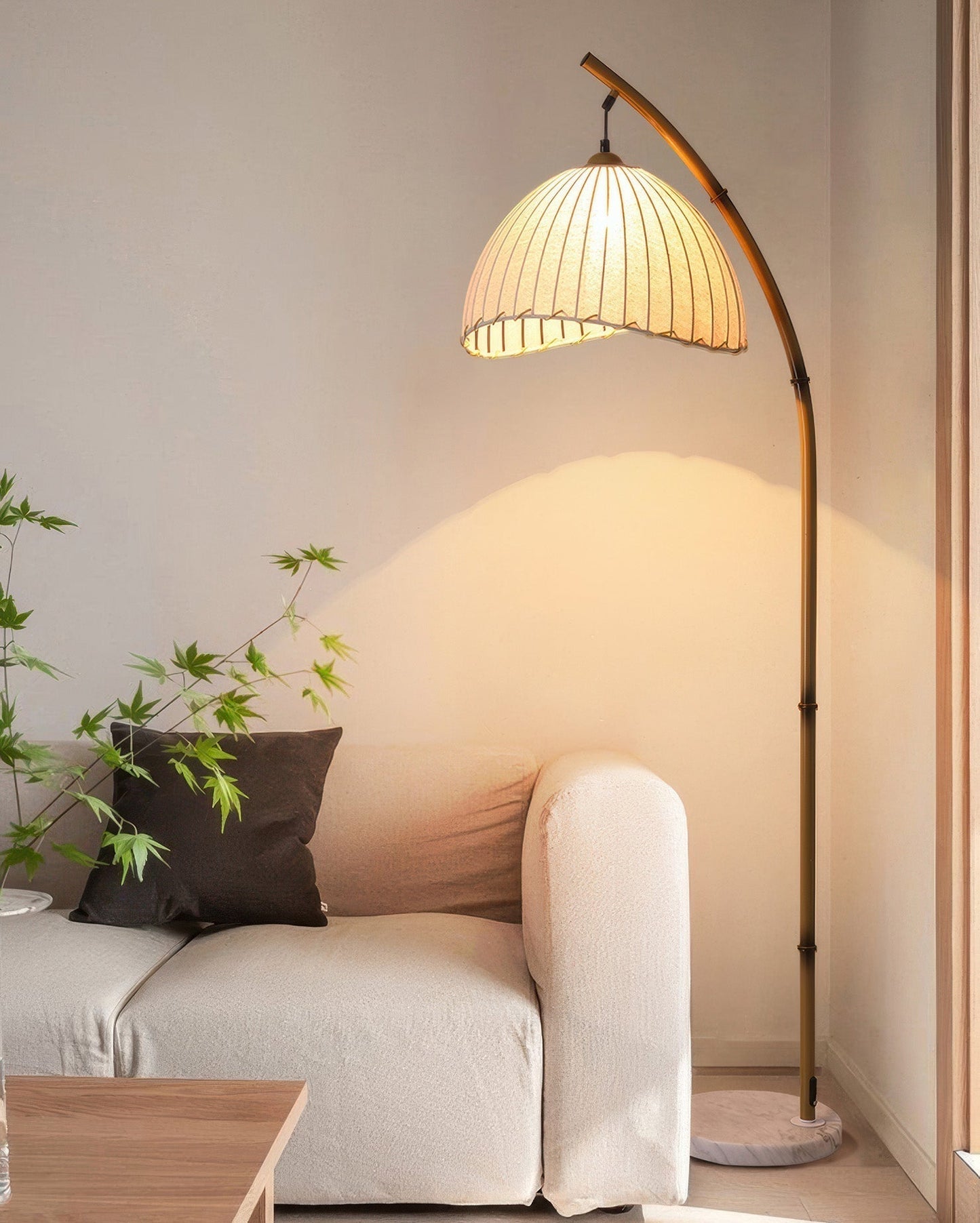 Lampe sur Pied Bamboo Zen – Éclairage Naturel LED Design Culturel