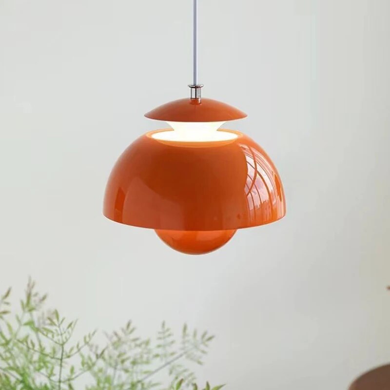 Suspension LED Moderne Nordique - Design Élégant en Forme de Bouton Floral