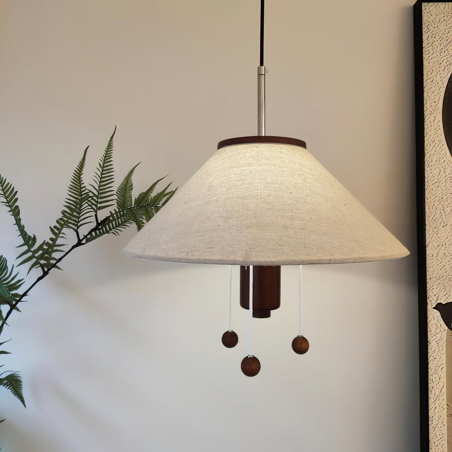 Suspension Octopus – Luminaire Sculptural en Métal et Bois avec Design Nautique