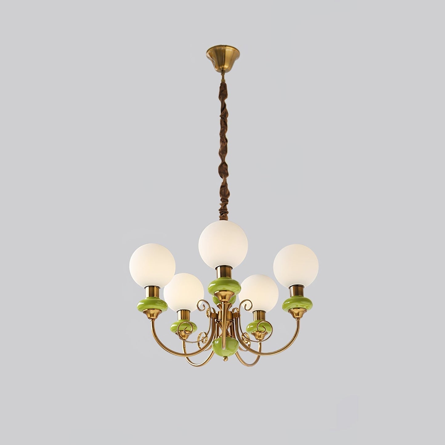 Chandelier Onyx Moderne – Luminaire Élégant en Métal et Verre pour Salon et Salle à Manger