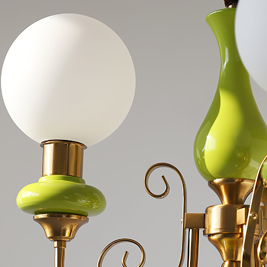 Chandelier Onyx Moderne – Luminaire Élégant en Métal et Verre pour Salon et Salle à Manger