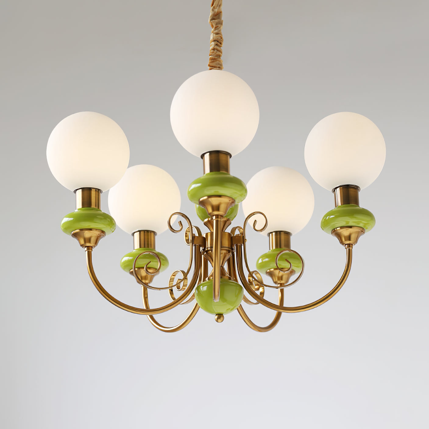Chandelier Onyx Moderne – Luminaire Élégant en Métal et Verre pour Salon et Salle à Manger