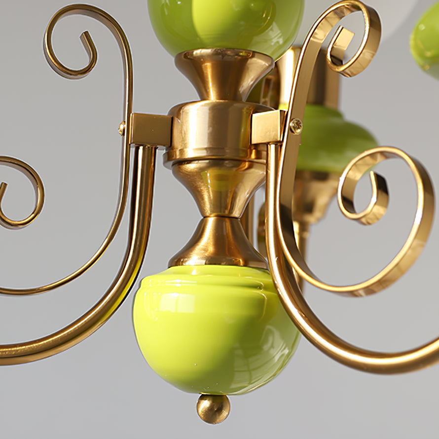 Chandelier Onyx Moderne – Luminaire Élégant en Métal et Verre pour Salon et Salle à Manger