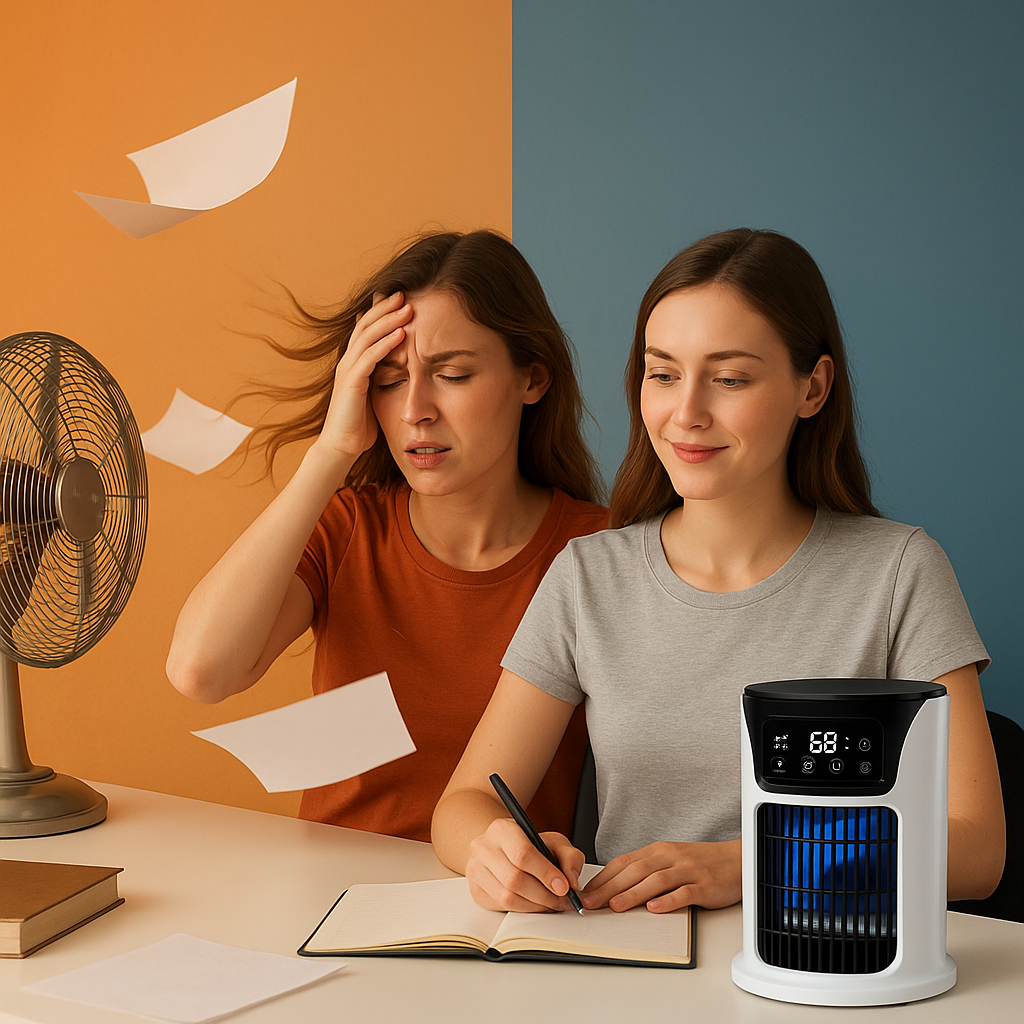 Climatiseur Mobile Sans Conduit BoreaCool – Refroidisseur d’Air Silencieux et Économe, 5-en-1