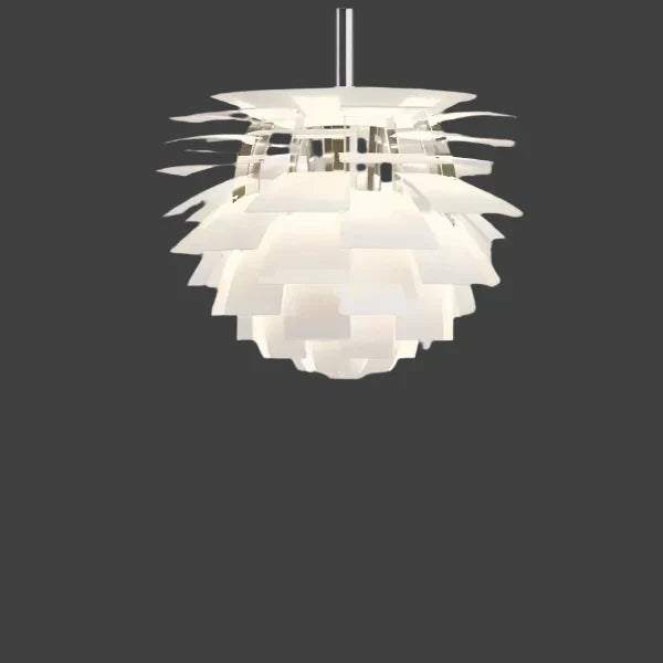 Suspension Artichoke Moderne en Métal - Éclairage Sculptural LED Design Contemporain