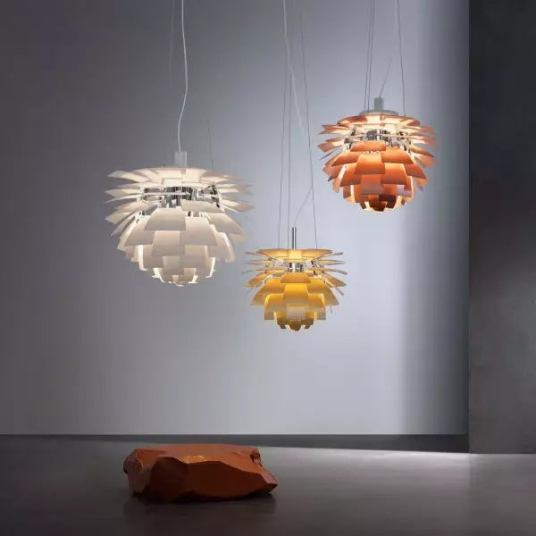 Suspension Artichoke Moderne en Métal - Éclairage Sculptural LED Design Contemporain