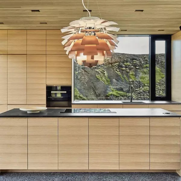 Suspension Artichoke Moderne en Métal - Éclairage Sculptural LED Design Contemporain