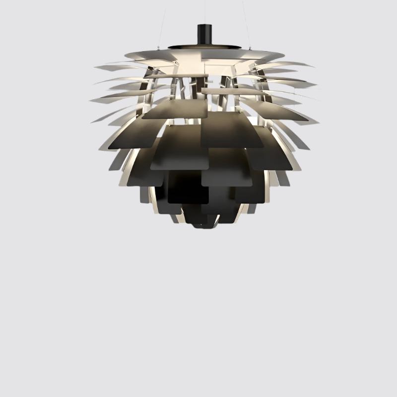 Suspension Artichoke Moderne en Métal - Éclairage Sculptural LED Design Contemporain