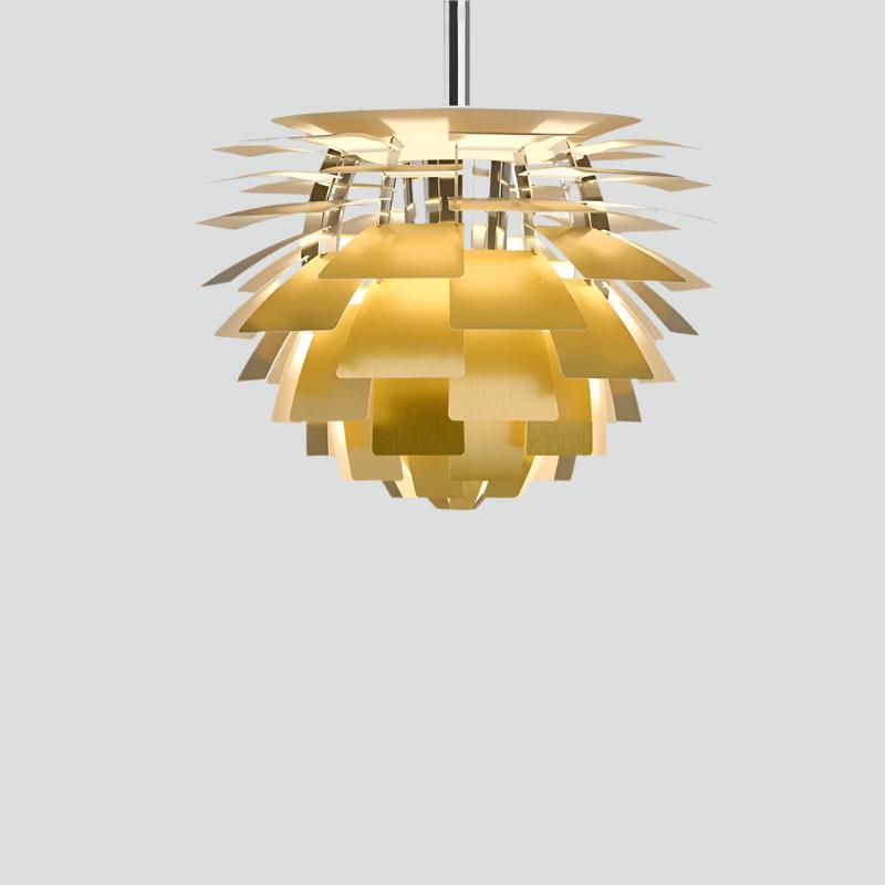 Suspension Artichoke Moderne en Métal - Éclairage Sculptural LED Design Contemporain