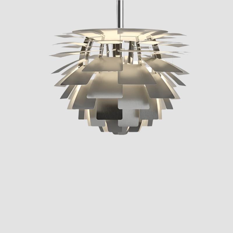 Suspension Artichoke Moderne en Métal - Éclairage Sculptural LED Design Contemporain