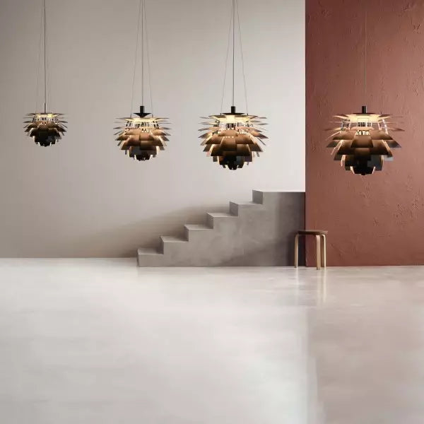 Suspension Artichoke Moderne en Métal - Éclairage Sculptural LED Design Contemporain