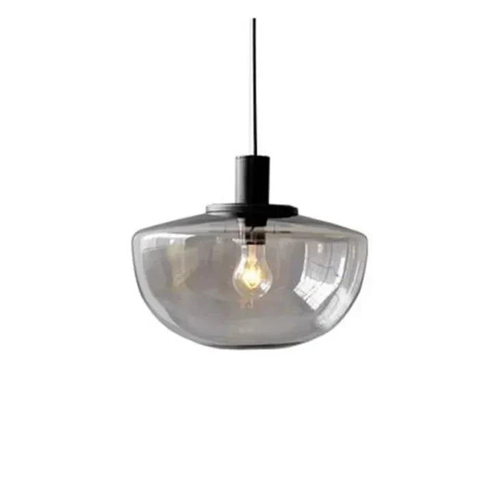 Suspension Moderne en Verre et Métal – Lampe Globe Élégante pour Cuisine et Salle à Manger