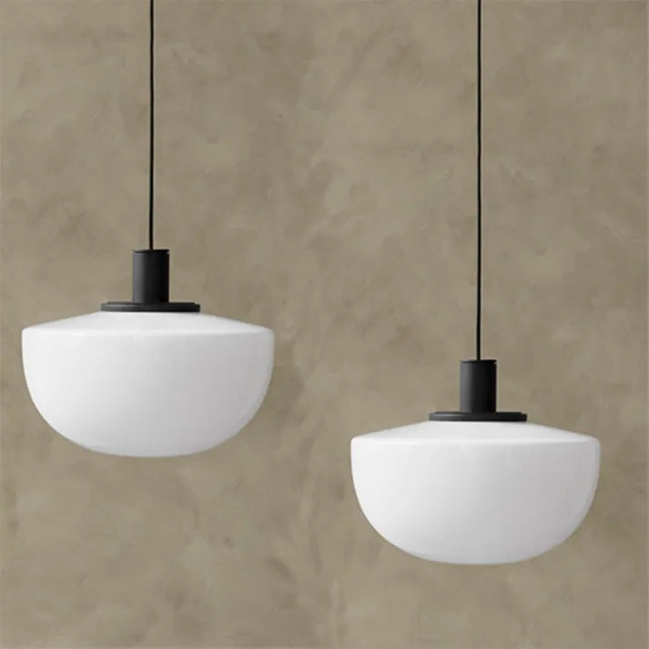Suspension Moderne en Verre et Métal – Lampe Globe Élégante pour Cuisine et Salle à Manger