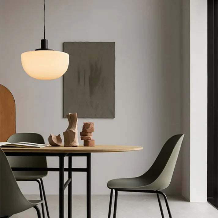 Suspension Moderne en Verre et Métal – Lampe Globe Élégante pour Cuisine et Salle à Manger