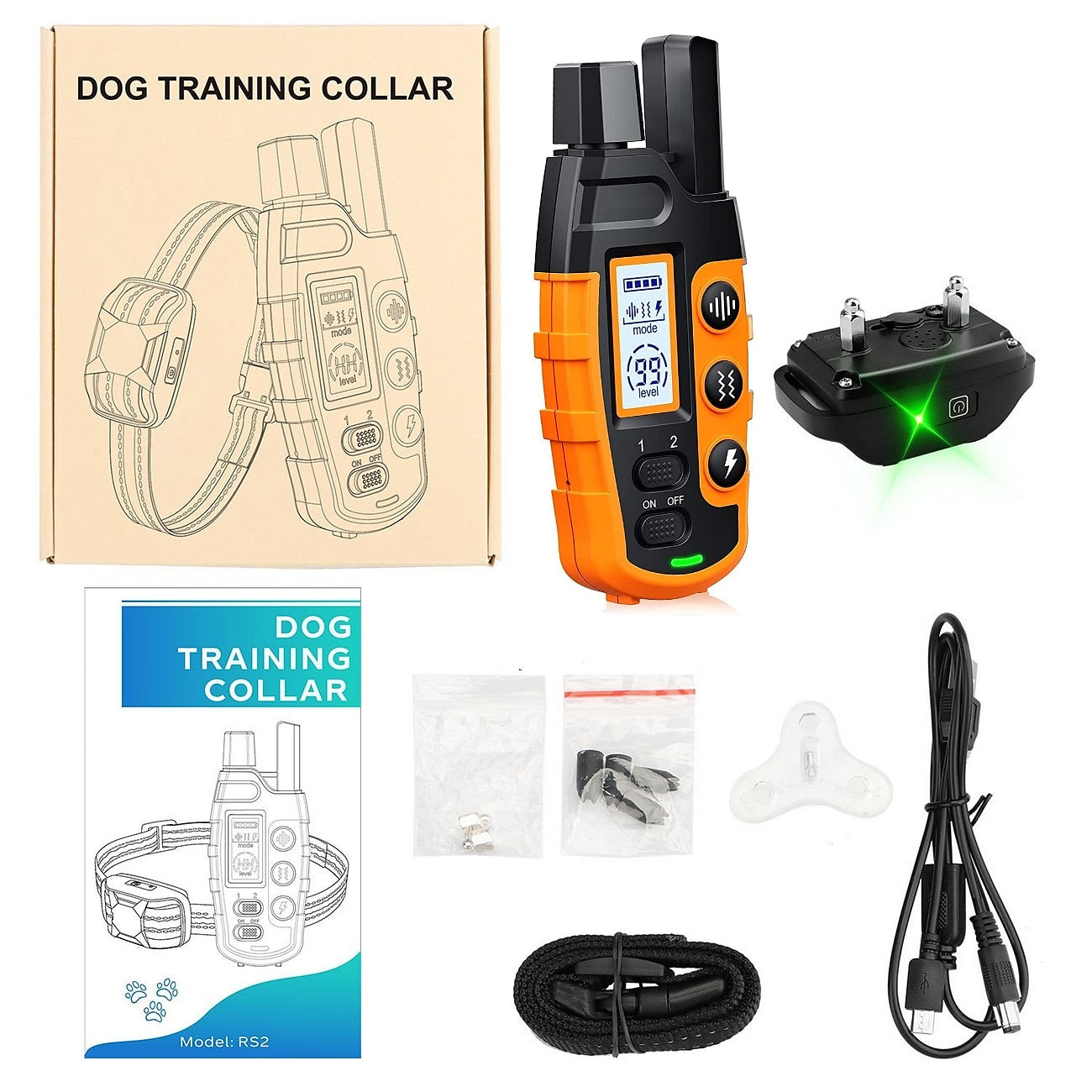 Collier de Dressage ÉducaCanine Pro – Portée 1000 m, Rechargeable, Étanche avec Modes Ajustables