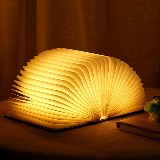 Lampe Livre Enchanté - Lampe LED en Forme de Livre Ouvert avec Contrôle Tactile