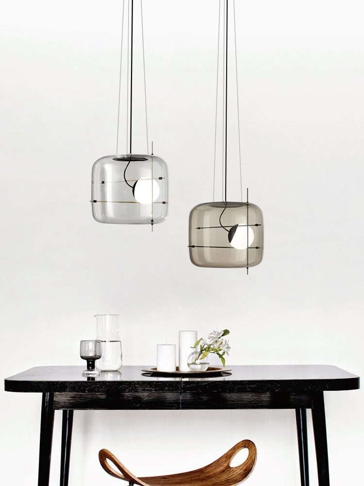 Plot Glass Pendelleuchte – Lampe Suspendue LED avec Éclairage Doux et Design Élégant