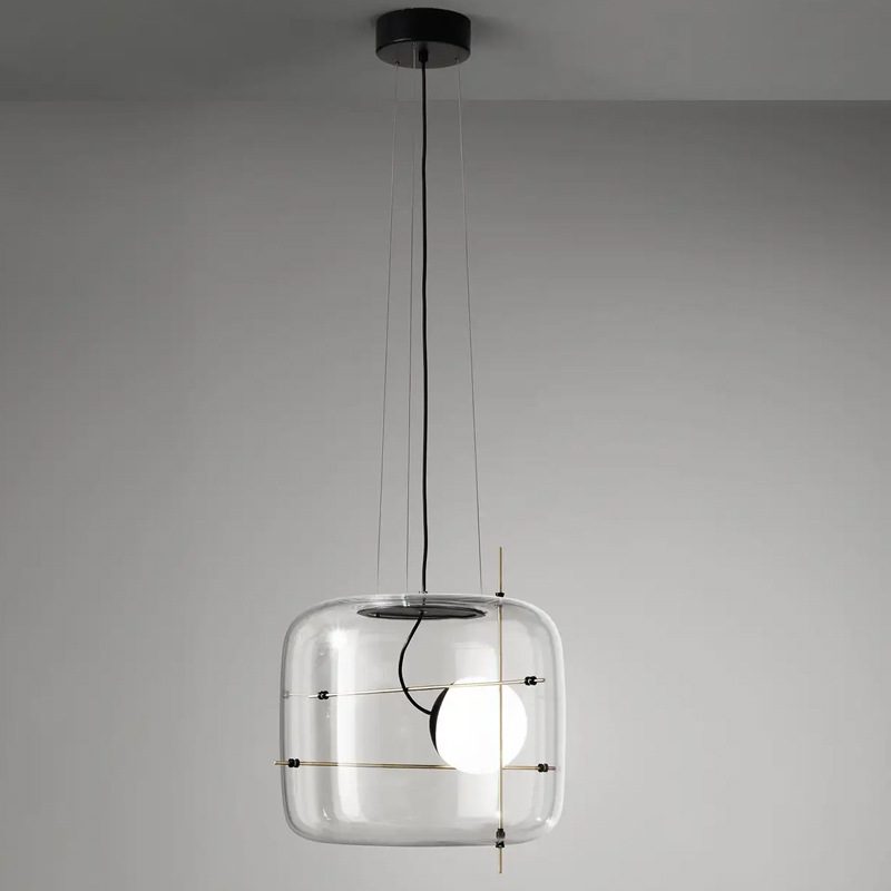 Plot Glass Pendelleuchte – Lampe Suspendue LED avec Éclairage Doux et Design Élégant