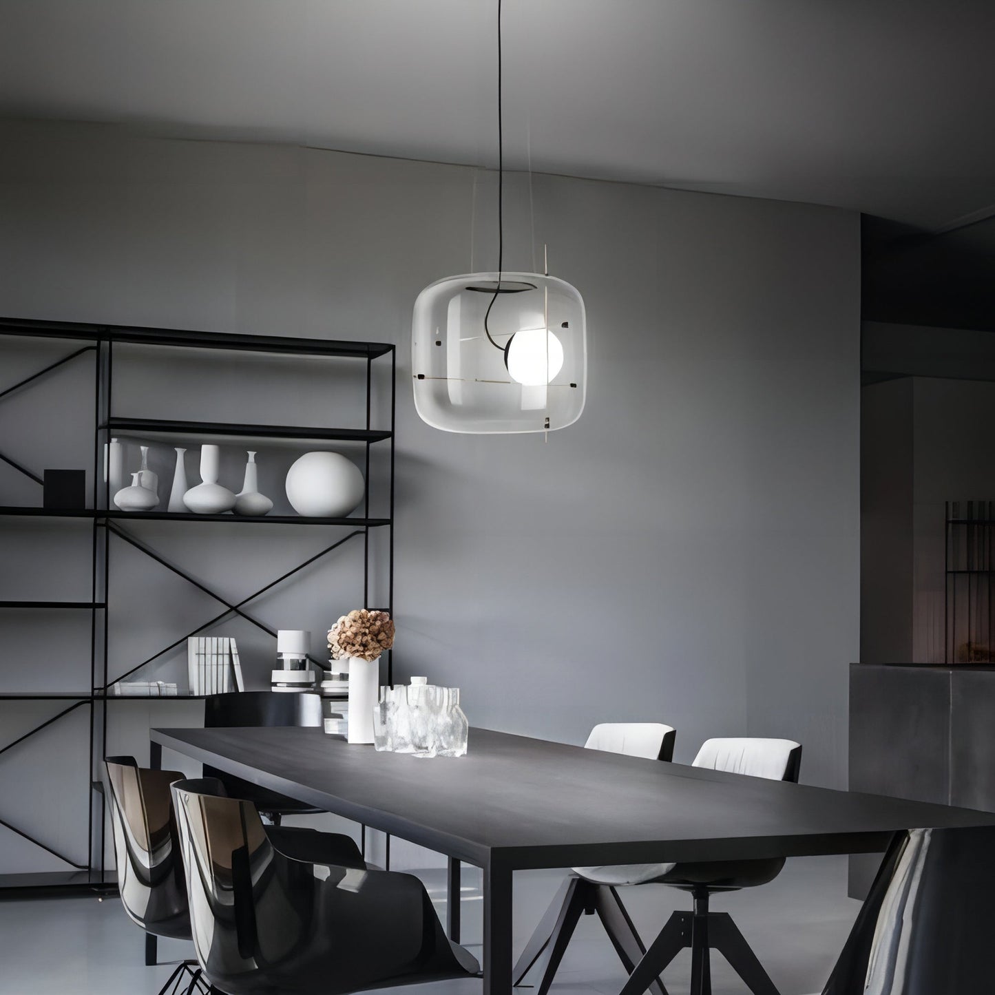 Plot Glass Pendelleuchte – Lampe Suspendue LED avec Éclairage Doux et Design Élégant