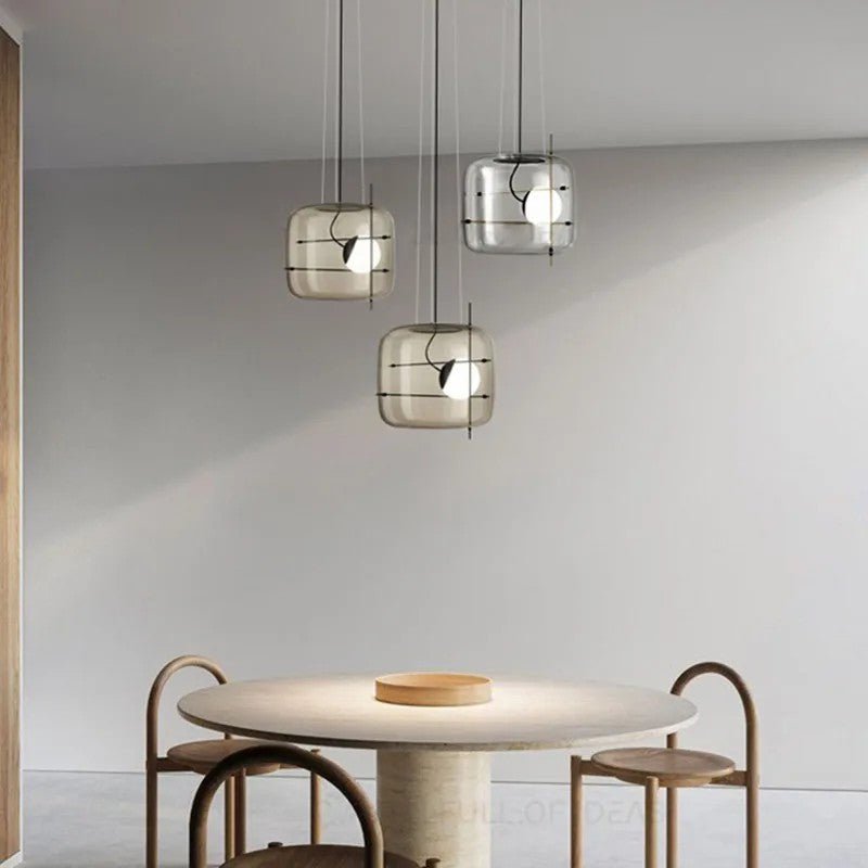 Plot Glass Pendelleuchte – Lampe Suspendue LED avec Éclairage Doux et Design Élégant