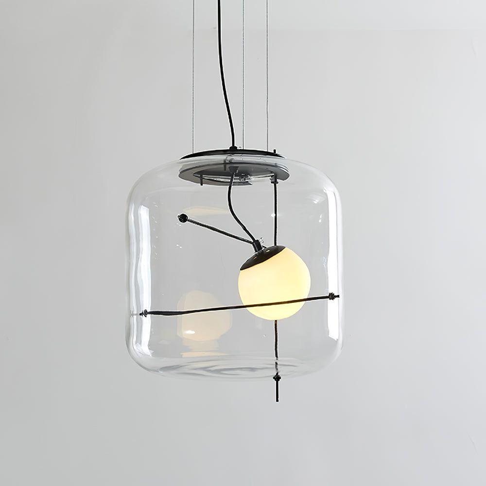 Plot Glass Pendelleuchte – Lampe Suspendue LED avec Éclairage Doux et Design Élégant