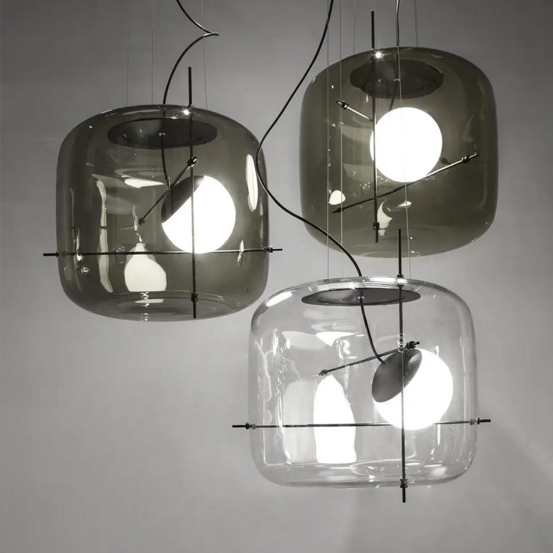 Plot Glass Pendelleuchte – Lampe Suspendue LED avec Éclairage Doux et Design Élégant
