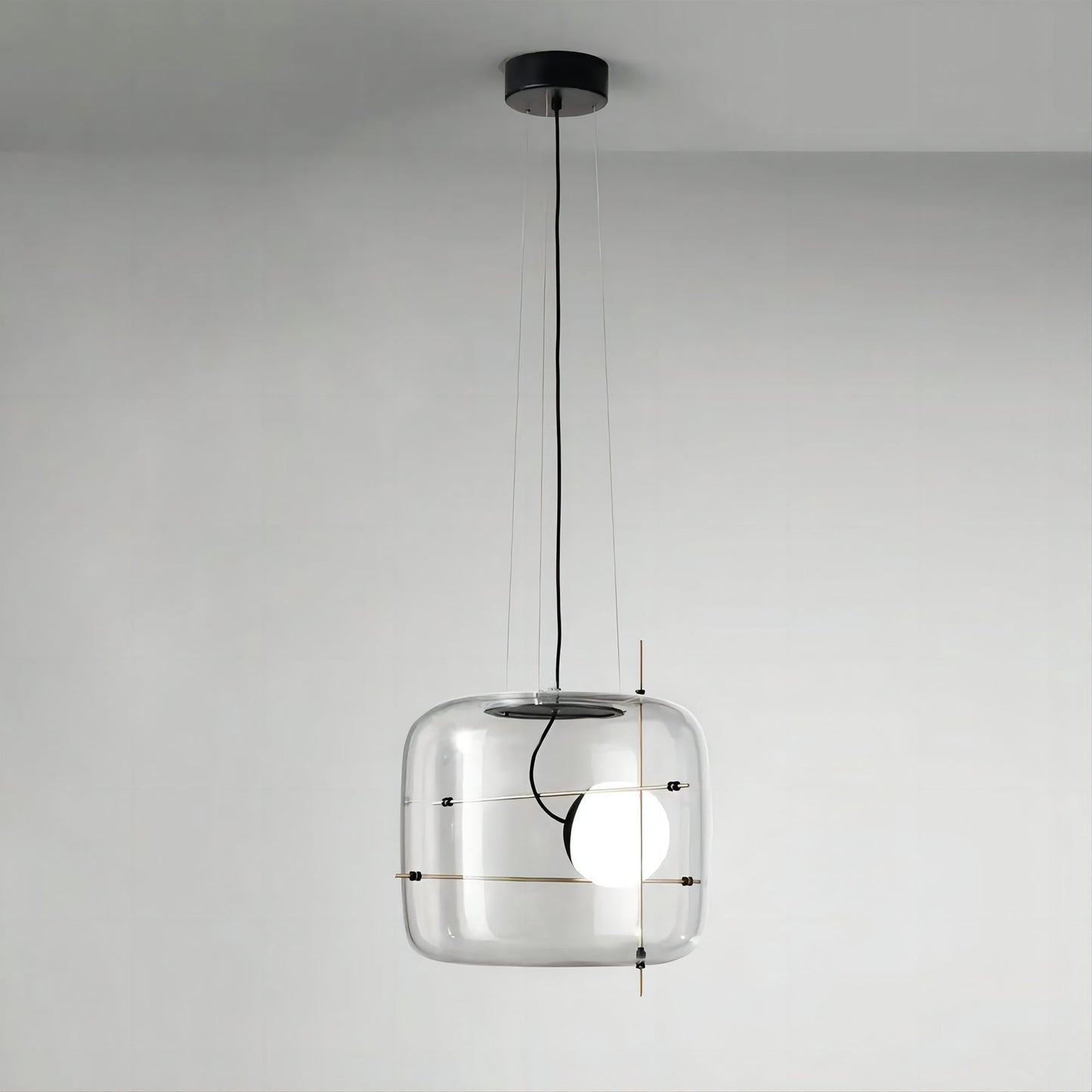 Plot Glass Pendelleuchte – Lampe Suspendue LED avec Éclairage Doux et Design Élégant