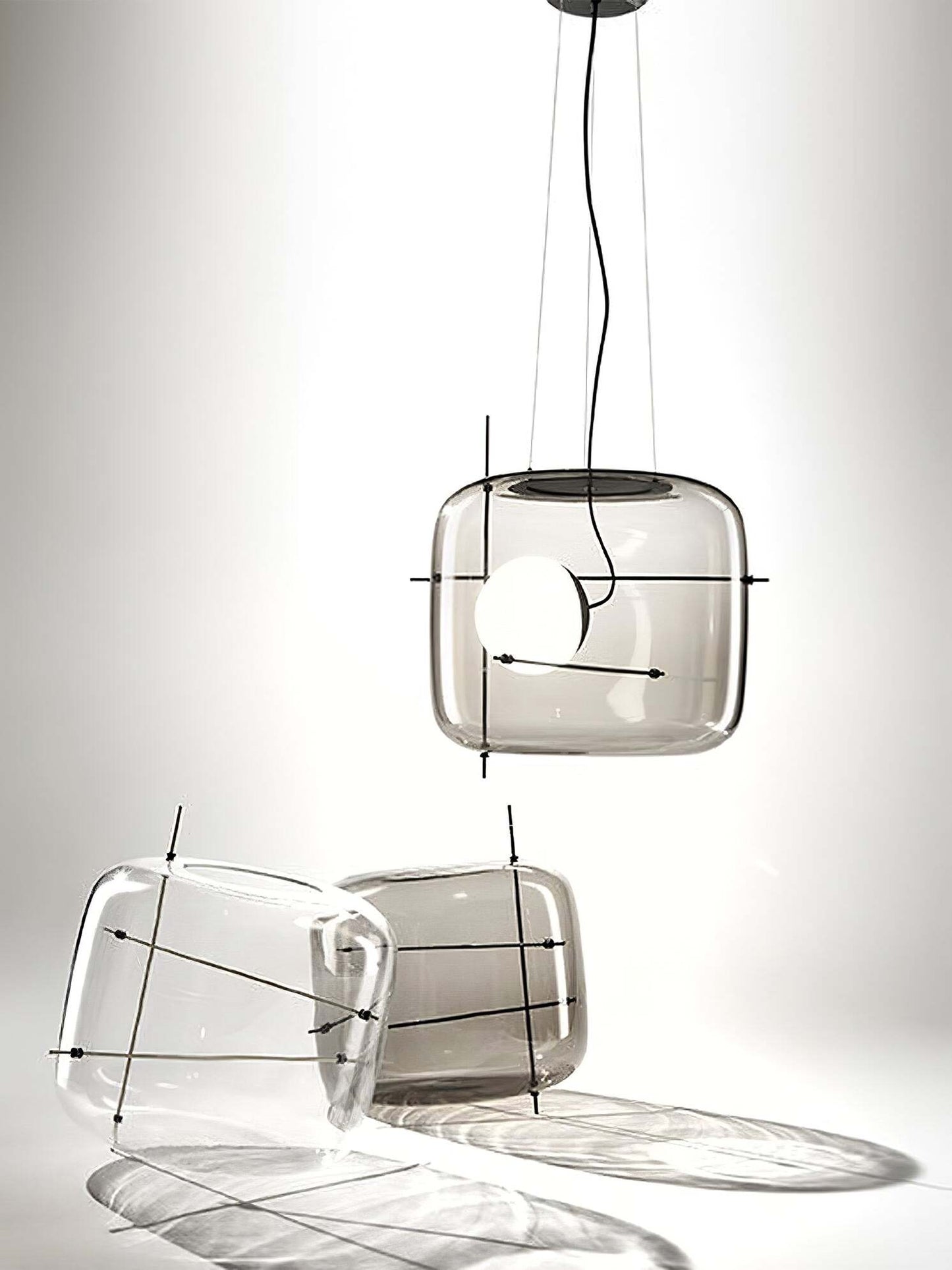 Plot Glass Pendelleuchte – Lampe Suspendue LED avec Éclairage Doux et Design Élégant