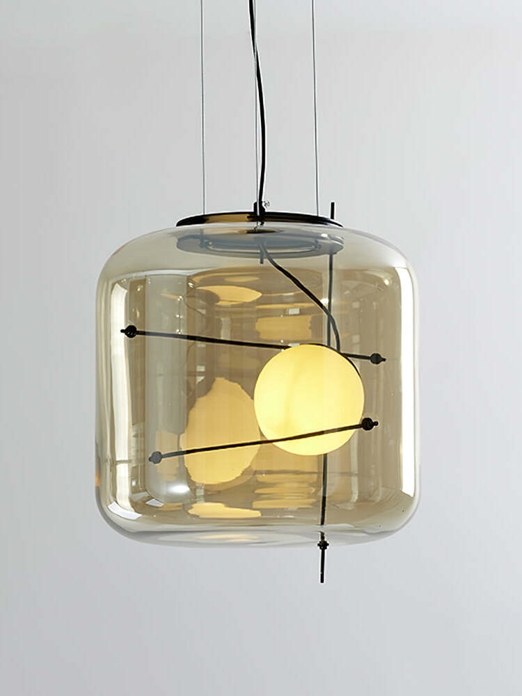 Plot Glass Pendelleuchte – Lampe Suspendue LED avec Éclairage Doux et Design Élégant