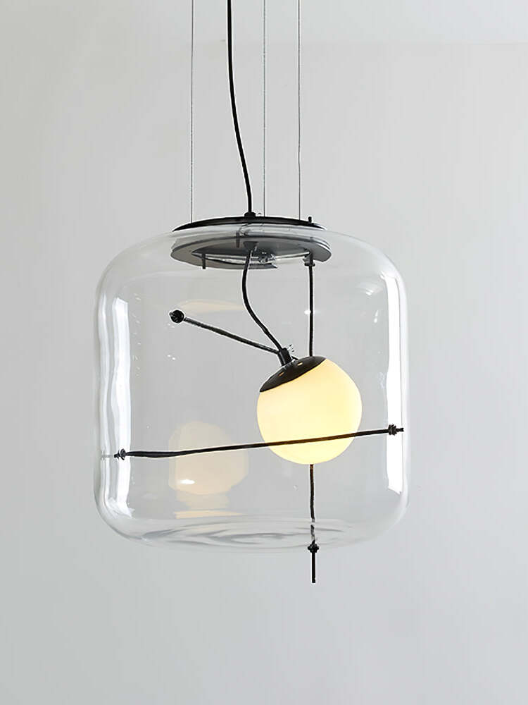Plot Glass Pendelleuchte – Lampe Suspendue LED avec Éclairage Doux et Design Élégant
