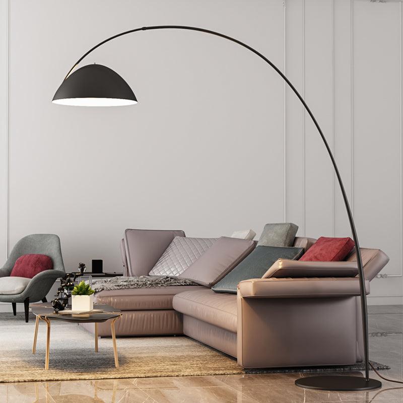 Lampadaire Verse Arc - Design Scandinave Élégant avec Bras Réglable et Éclairage LED