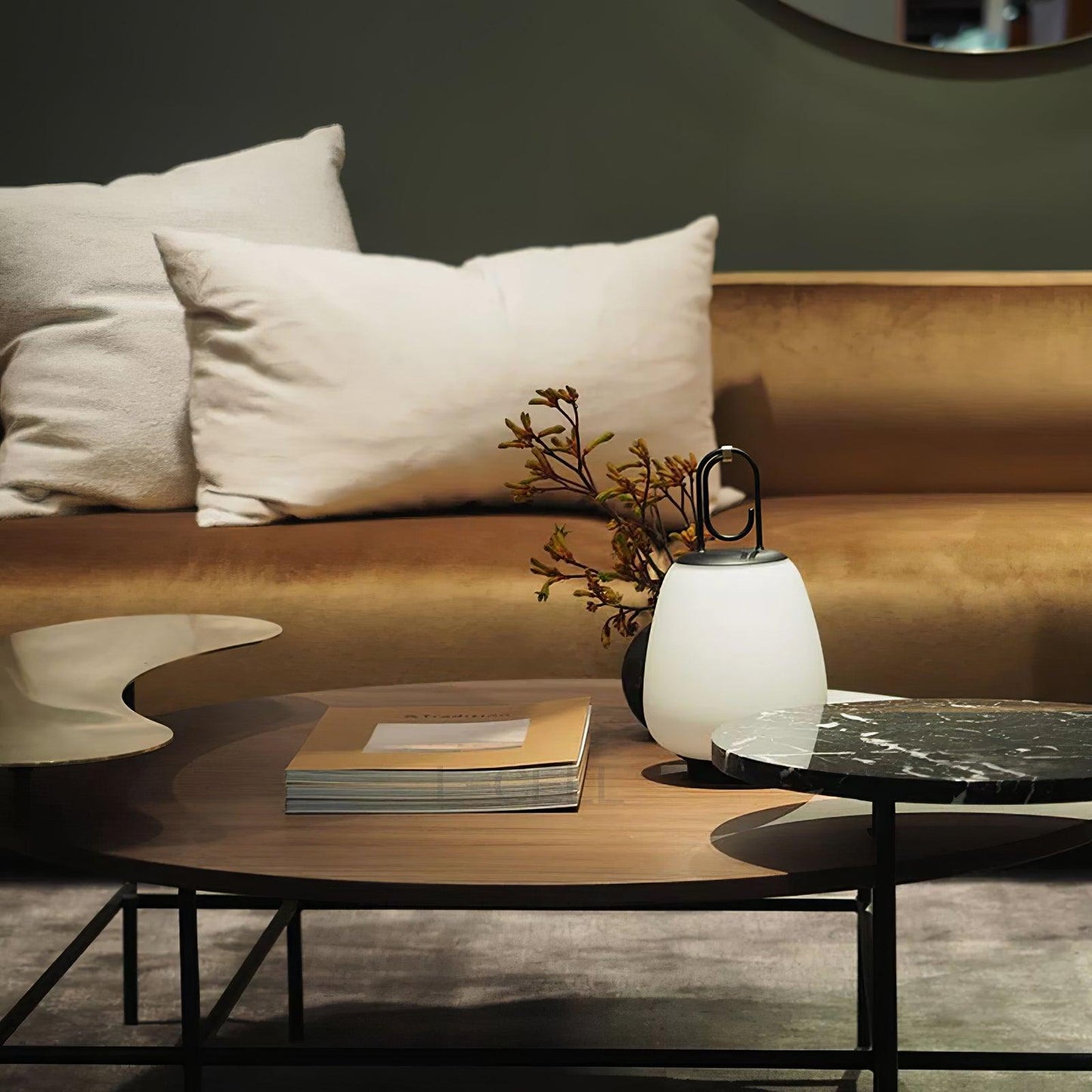 Lampe de Table Portable avec Recharge USB – Design Scandinave Élégant et Lumière Dimmable