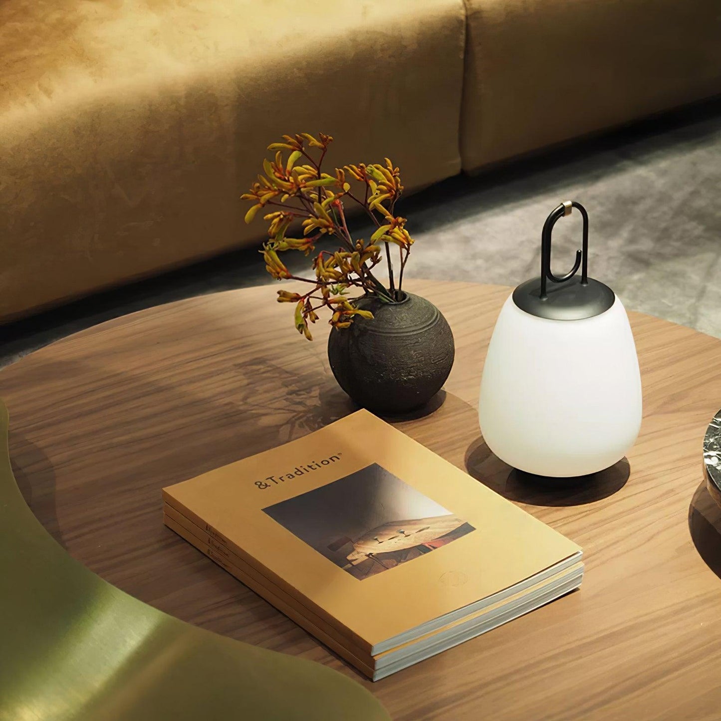 Lampe de Table Portable avec Recharge USB – Design Scandinave Élégant et Lumière Dimmable