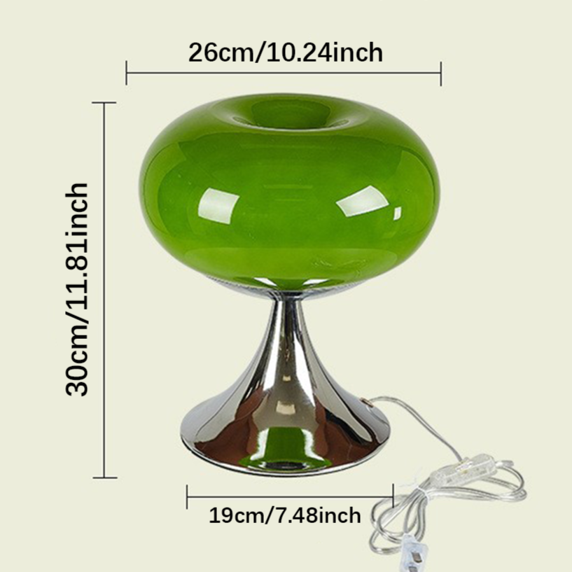 Lampe de Table Style Antique - Applique Moderne en Verre et Métal, Design Inspiré du Bauhaus