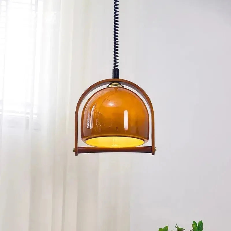 Suspension Vintage Bauhaus en Bois - Élégance Classique et Design Moderne