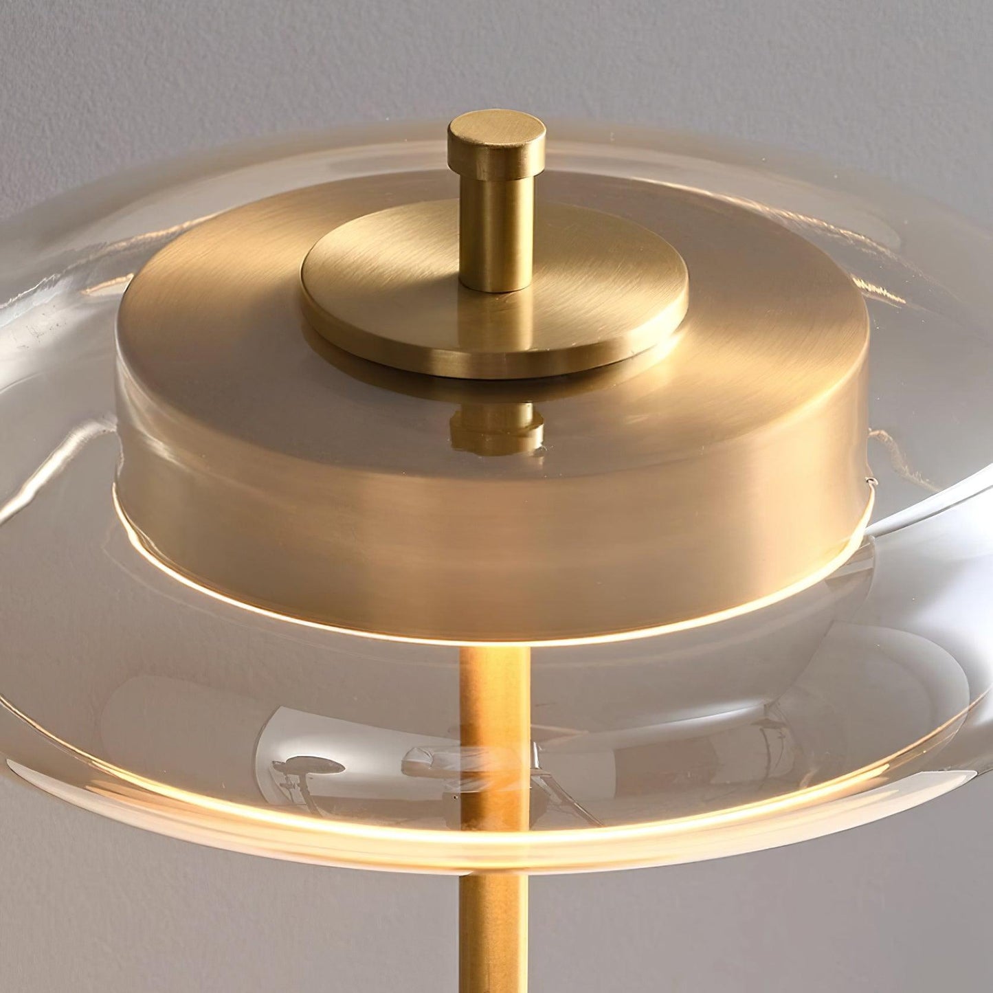 Lampe de Table Ronaldo - Design Moderne en Métal et Verre avec Technologie LED - Lumière Douce et Élégante