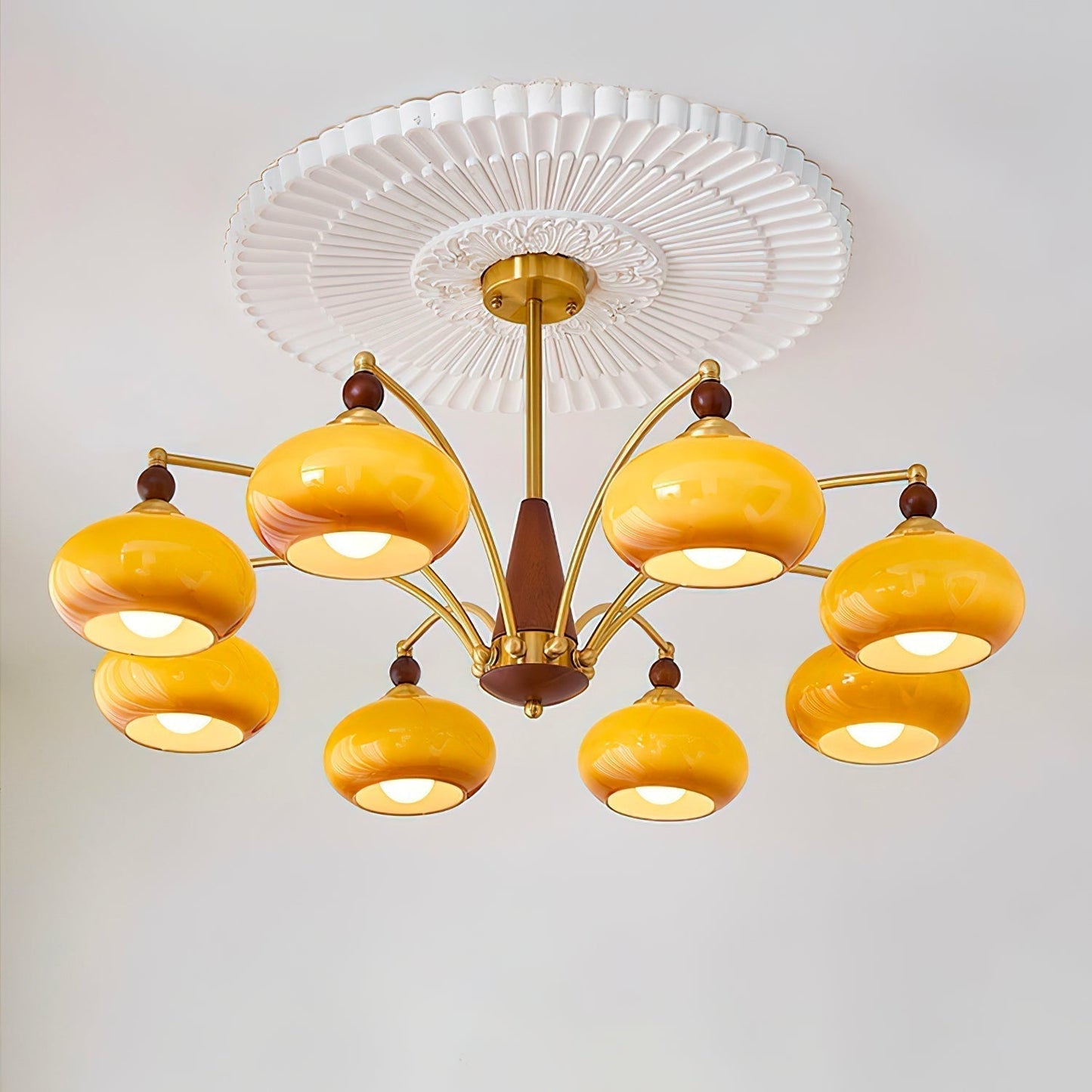 Chandelier Retro Melodica - Élégance Victoriienne et Artisanat Moderne