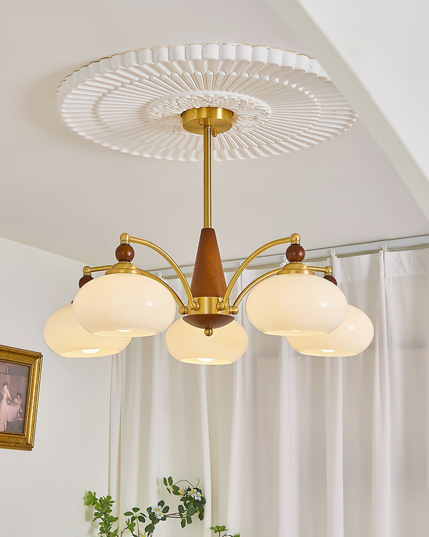 Chandelier Retro Melodica - Élégance Victoriienne et Artisanat Moderne
