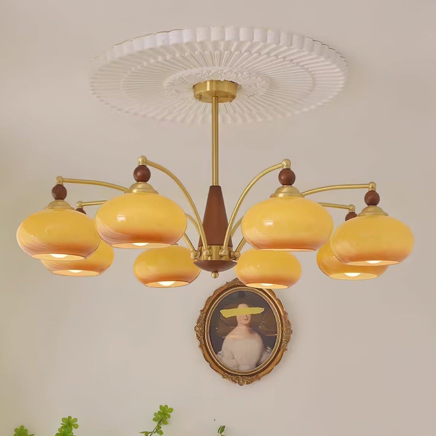 Chandelier Retro Melodica - Élégance Victoriienne et Artisanat Moderne