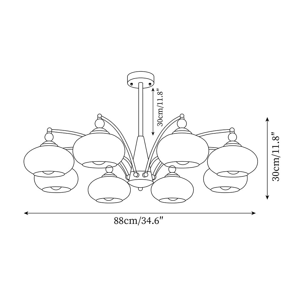 Chandelier Retro Melodica - Élégance Victoriienne et Artisanat Moderne