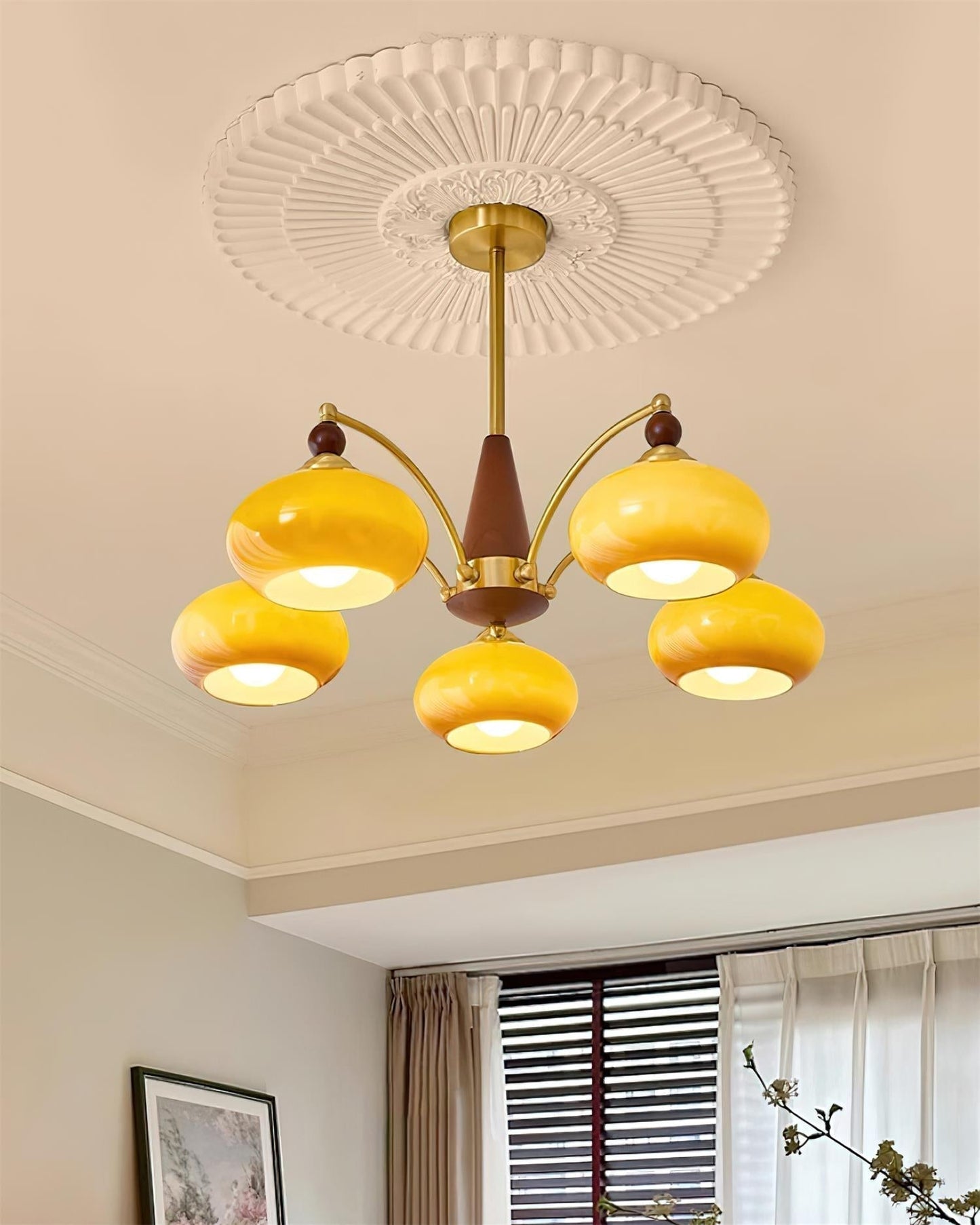Chandelier Retro Melodica - Élégance Victoriienne et Artisanat Moderne
