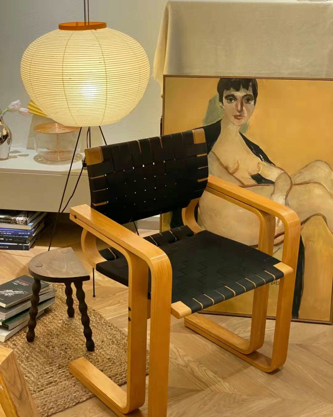 Lampadaire en Papier de Riz - Élégance Minimaliste pour Salon et Chambre