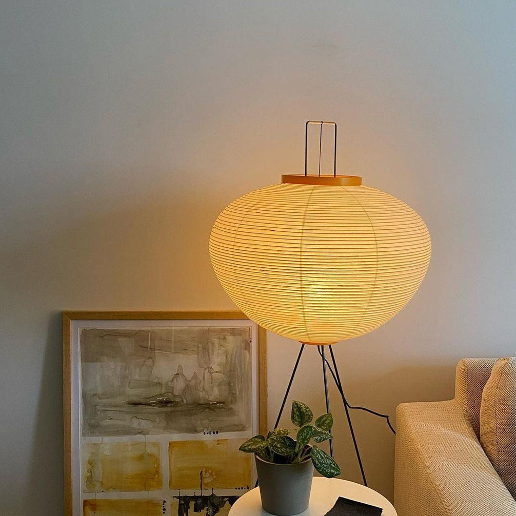 Lampadaire en Papier de Riz - Élégance Minimaliste pour Salon et Chambre