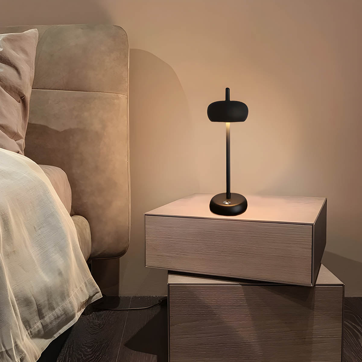 Lampe de Table RINE - Design Moderne et Minimaliste avec Lumière LED Réglable