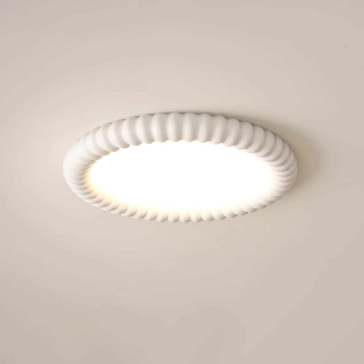 Lampe Plafonnier Ripple Halo - Design Naturel et Apaisant avec Lumière LED Intégrée